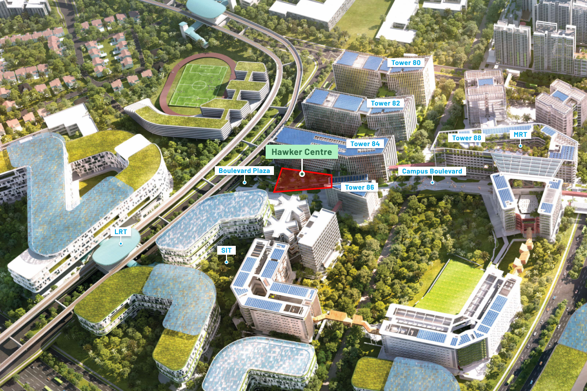 View of hawker centre in PDD